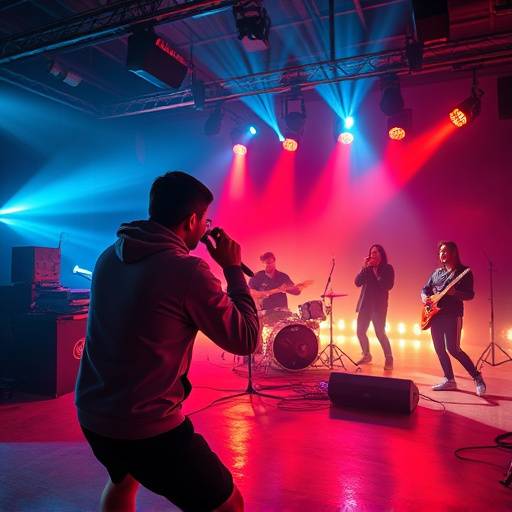 Tournage d'un clip musical en studio Marais, effets spéciaux et décor impressionnant.